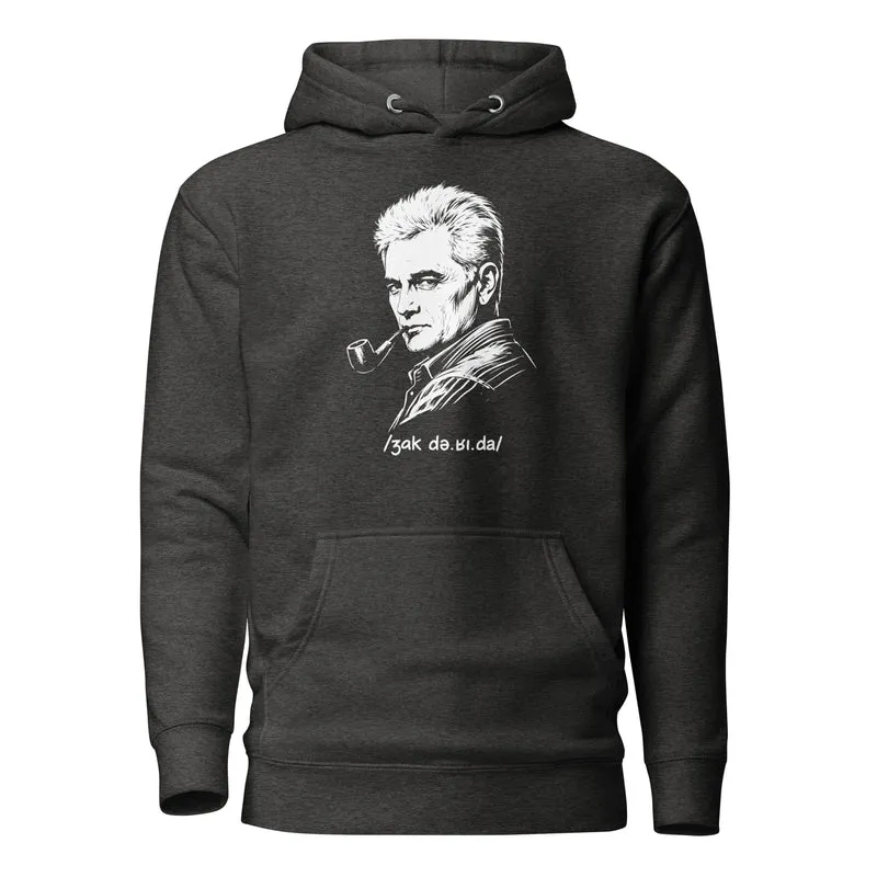 Jacques Derrida Portrait - Premium Hoodie