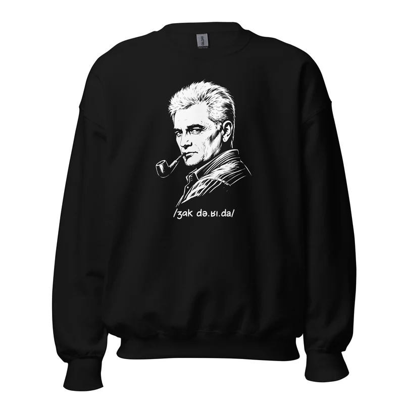 Jacques Derrida Portrait - Sweatshirt