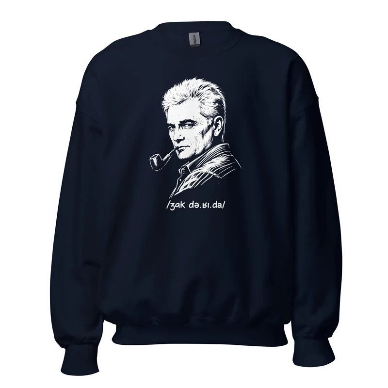 Jacques Derrida Portrait - Sweatshirt
