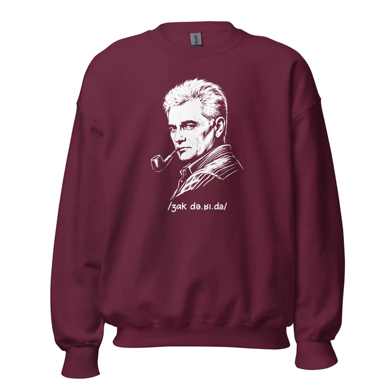 Jacques Derrida Portrait - Sweatshirt
