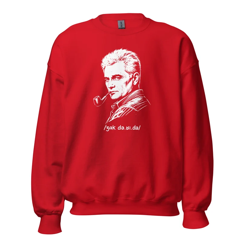 Jacques Derrida Portrait - Sweatshirt