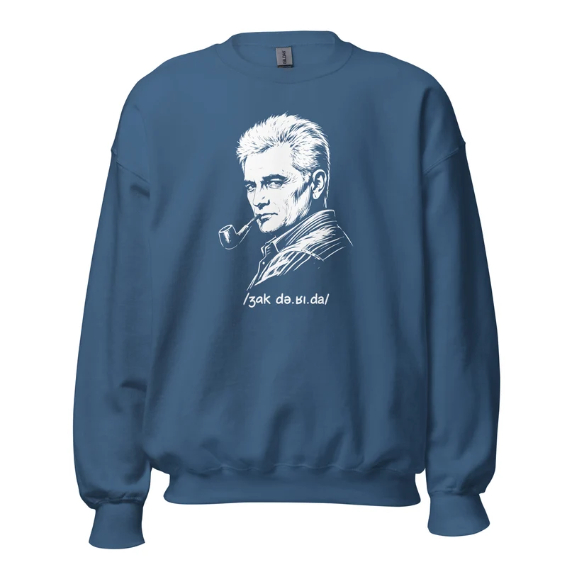Jacques Derrida Portrait - Sweatshirt