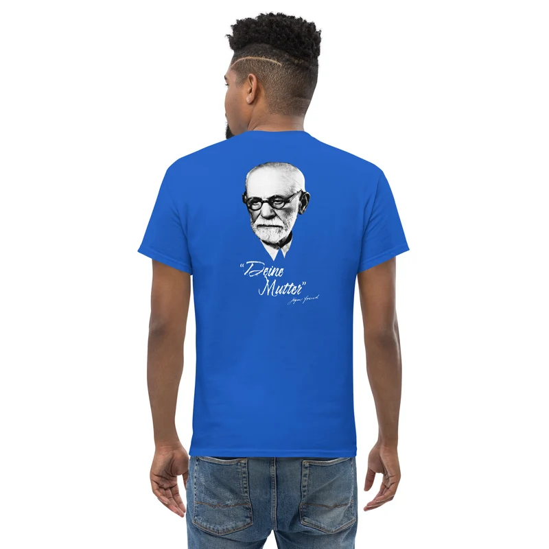 Sigmund Freud - Deine Mutter (DE) - Back Print - Unisex Classic T-Shirt