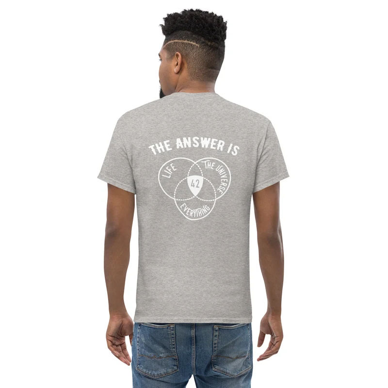 The Answer Is Always 42 - Back Print - Unisex Classic T-Shirt