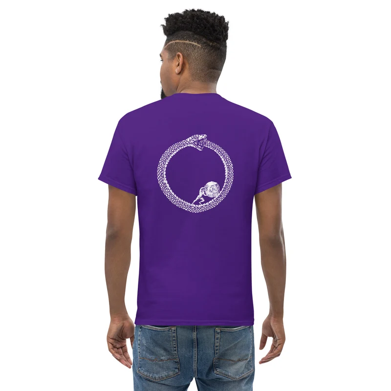 Sisyphus in Ouroboros - Back Print - Unisex Classic T-Shirt