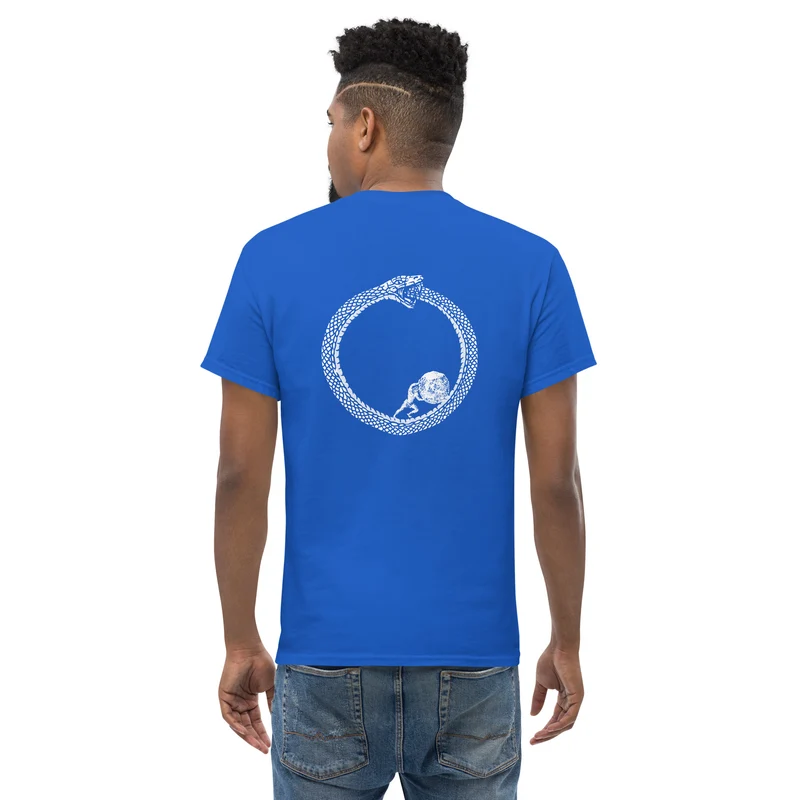 Sisyphus in Ouroboros - Back Print - Unisex Classic T-Shirt