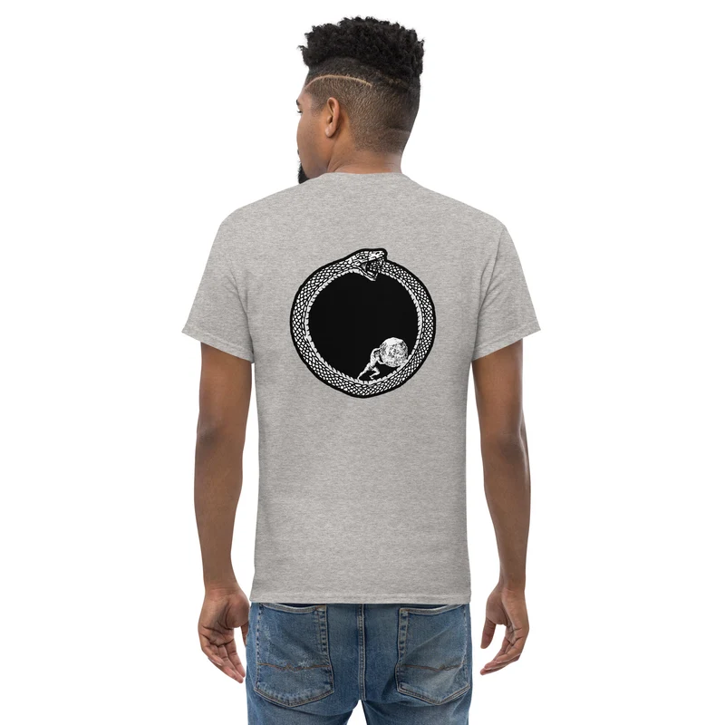 Sisyphus in Ouroboros - Back Print - Unisex Classic T-Shirt