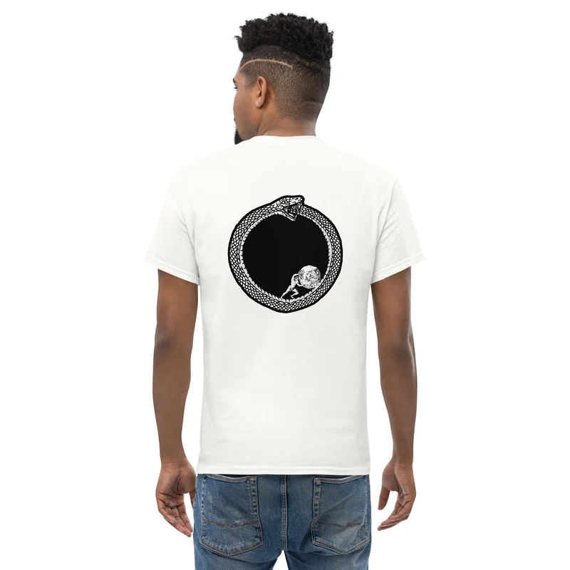 Sisyphus in Ouroboros - Back Print - Unisex Classic T-Shirt