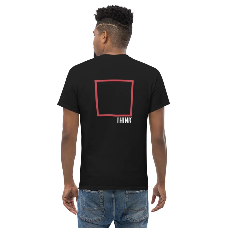Think Outside The Box - Back Print - Unisex Classic T-Shirt