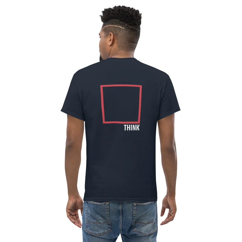 Think Outside The Box - Back Print - Unisex Classic T-Shirt
