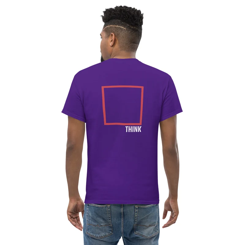 Think Outside The Box - Back Print - Unisex Classic T-Shirt