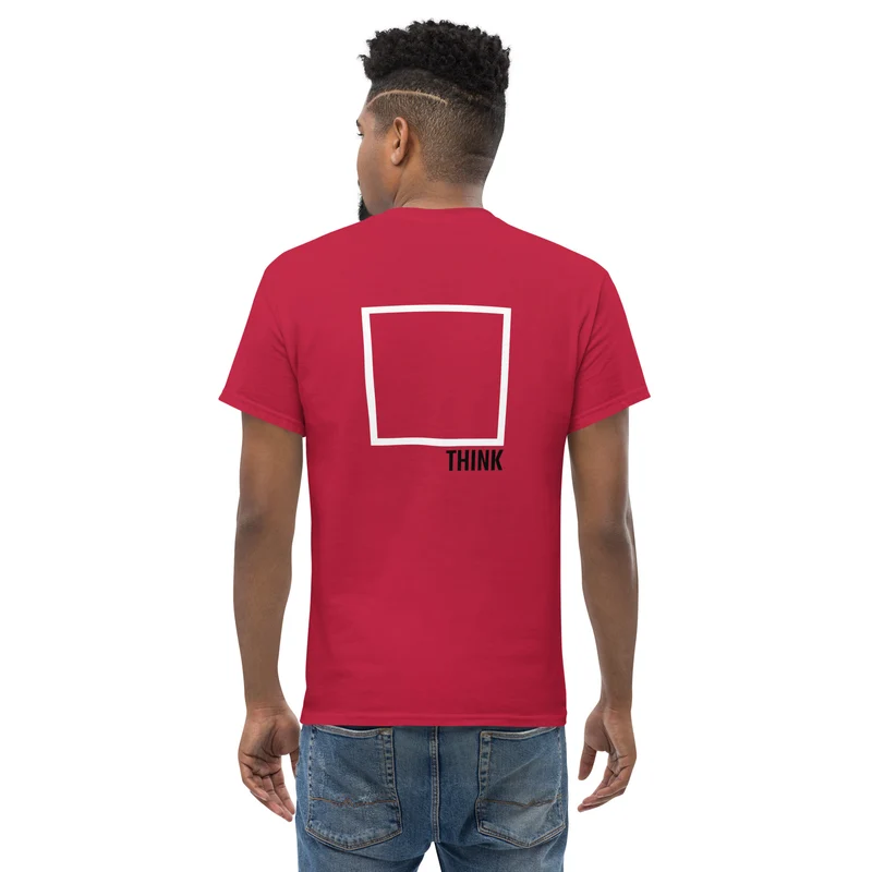 Think Outside The Box - Back Print - Unisex Classic T-Shirt