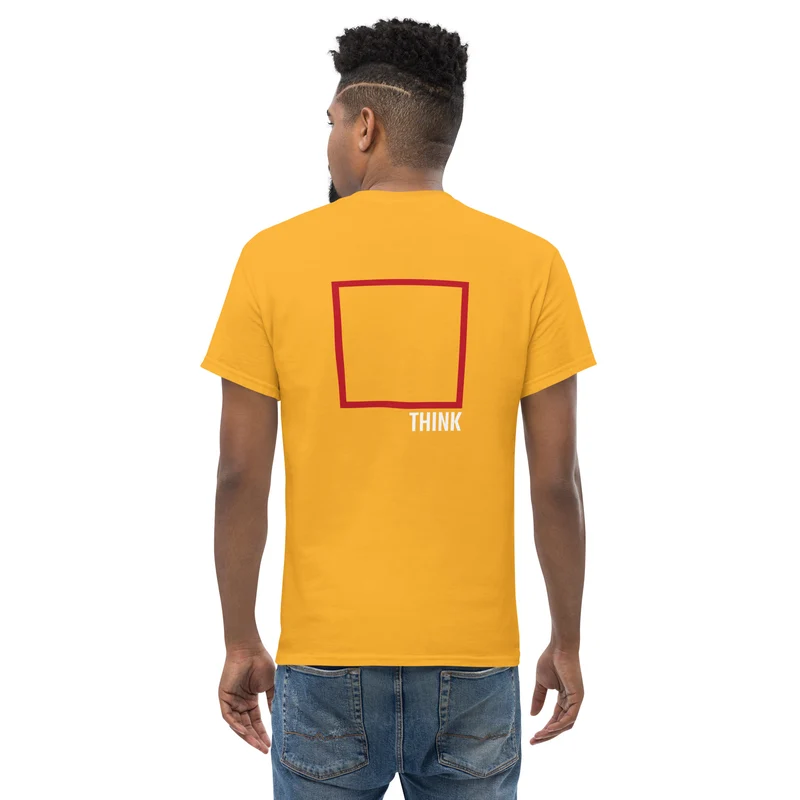 Think Outside The Box - Back Print - Unisex Classic T-Shirt