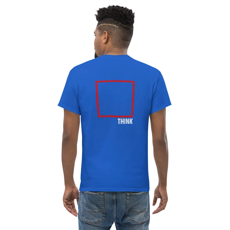 Think Outside The Box - Back Print - Unisex Classic T-Shirt