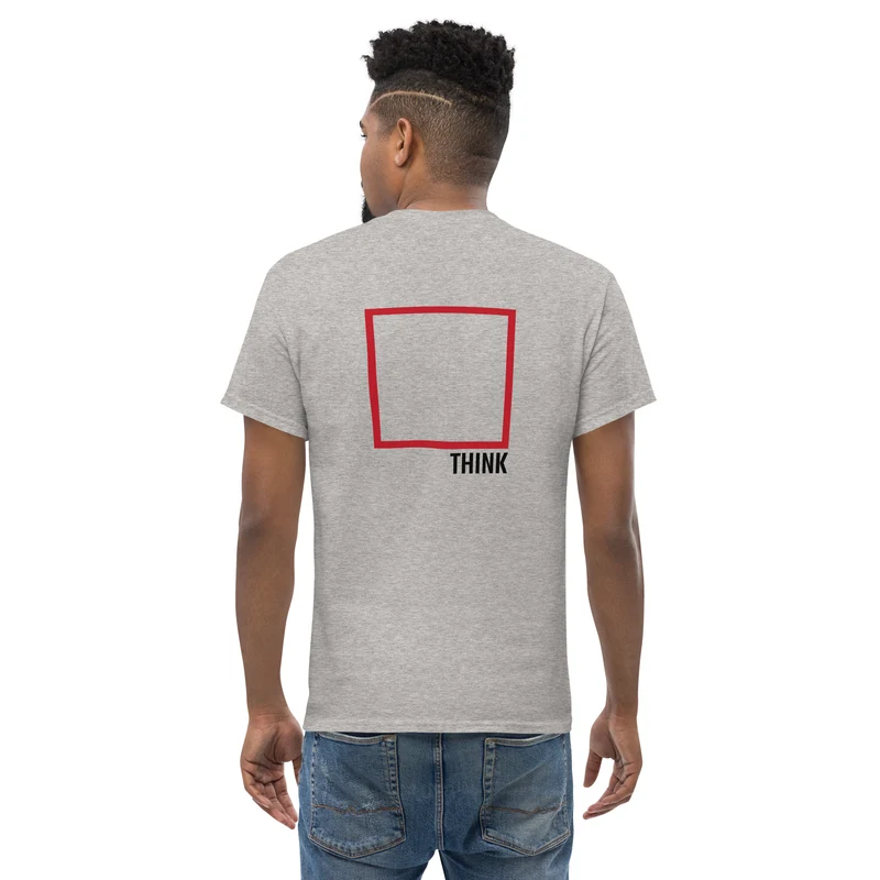 Think Outside The Box - Back Print - Unisex Classic T-Shirt