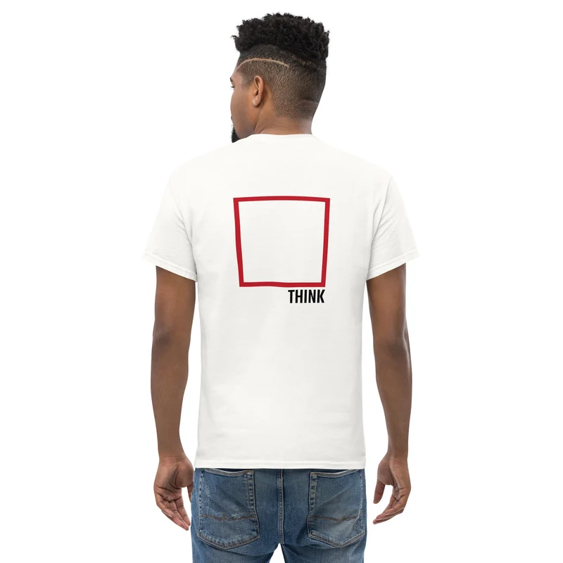 Think Outside The Box - Back Print - Unisex Classic T-Shirt