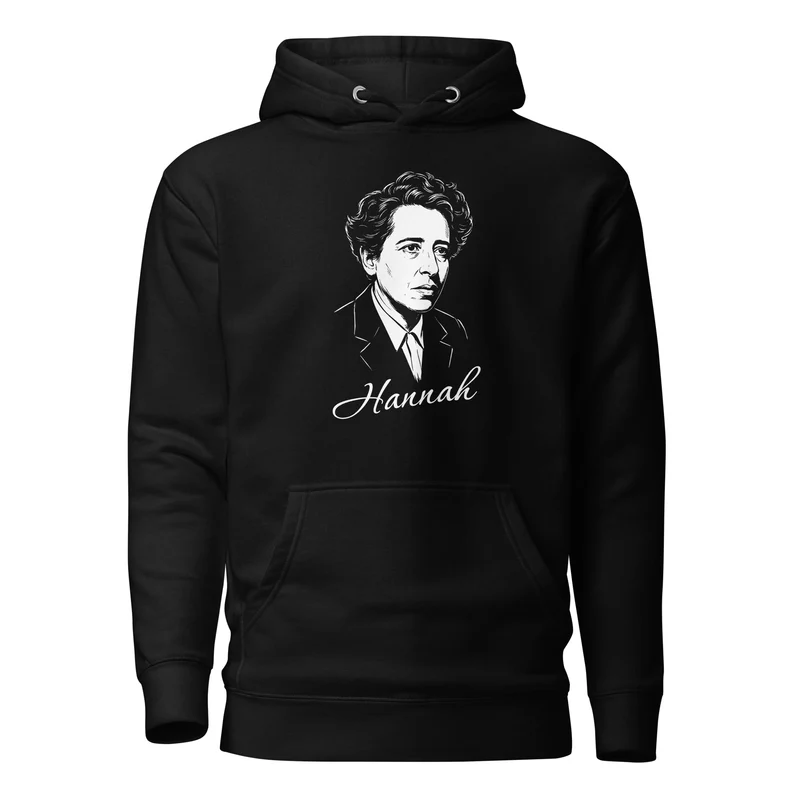 Hannah Arendt Portrait - Premium Hoodie