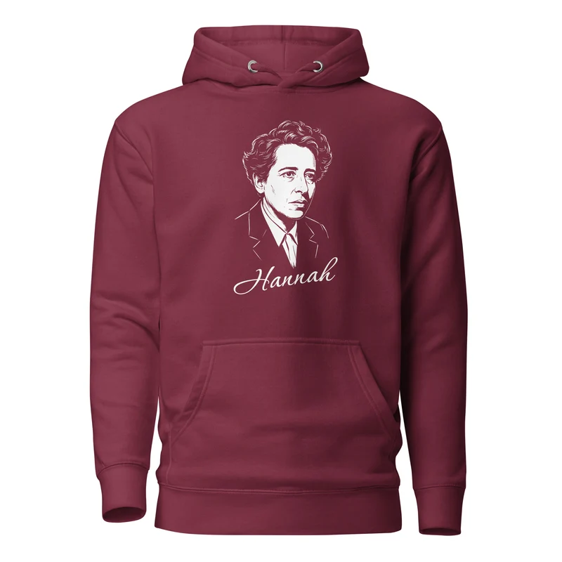 Hannah Arendt Portrait - Premium Hoodie