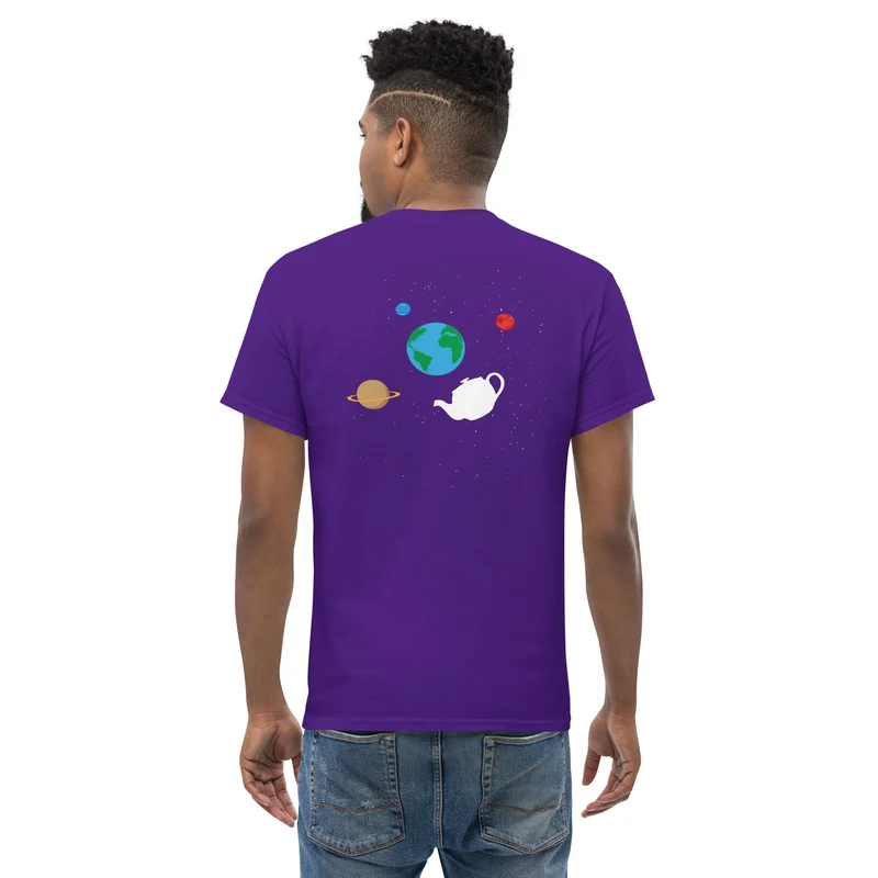 Russell's Teapot Floating in Space - Back Print - Unisex Classic T-Shirt