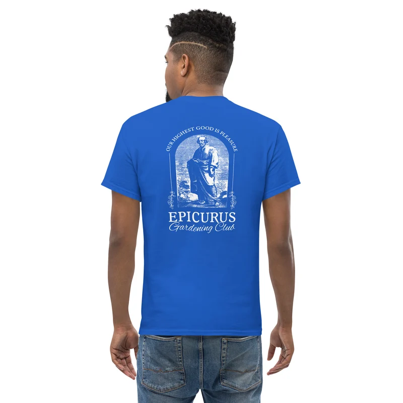 Epicurus Gardening Club - Back Print - Unisex Classic T-Shirt