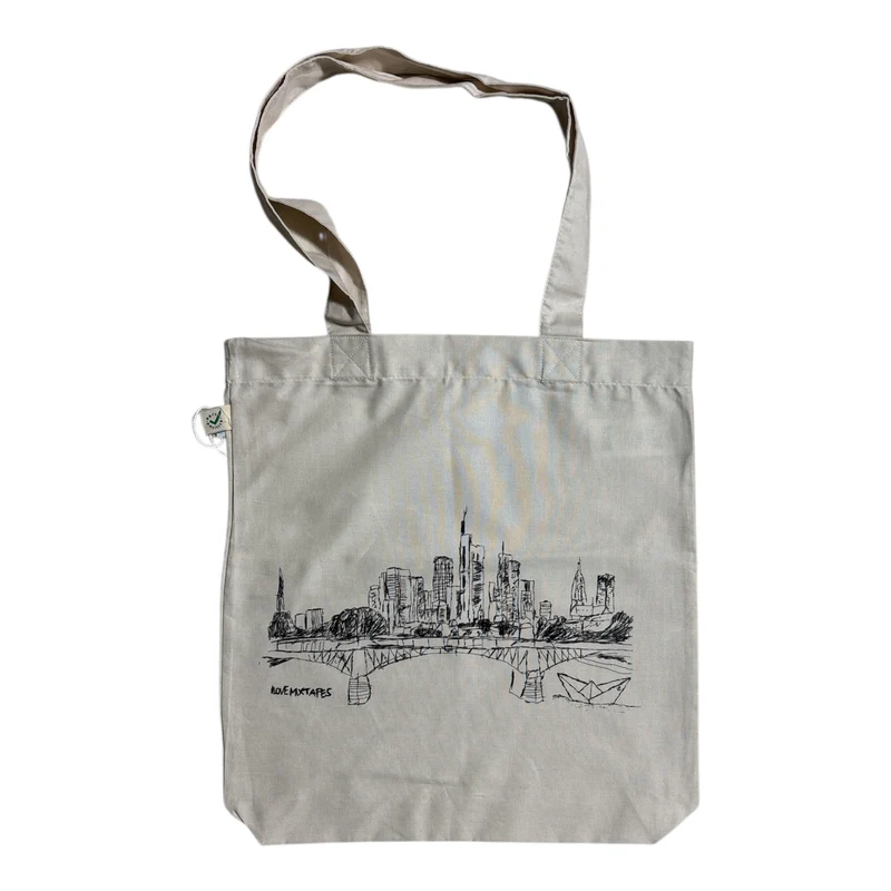 Frankfurt am Main mit Paperboat Baumwolltasche Tote Bag