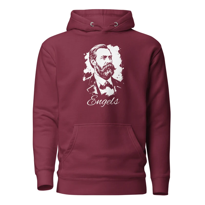 Friedrich Engels Portrait - Premium Hoodie
