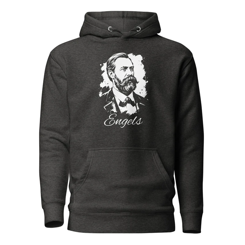 Friedrich Engels Portrait - Premium Hoodie