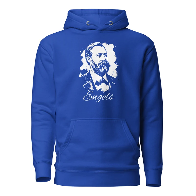 Friedrich Engels Portrait - Premium Hoodie