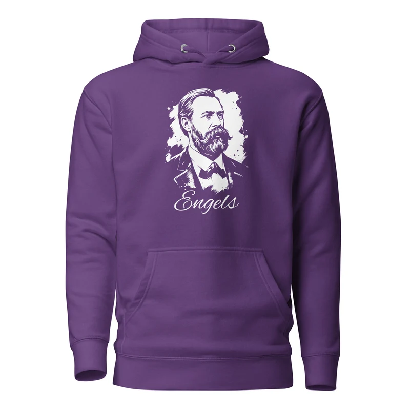 Friedrich Engels Portrait - Premium Hoodie