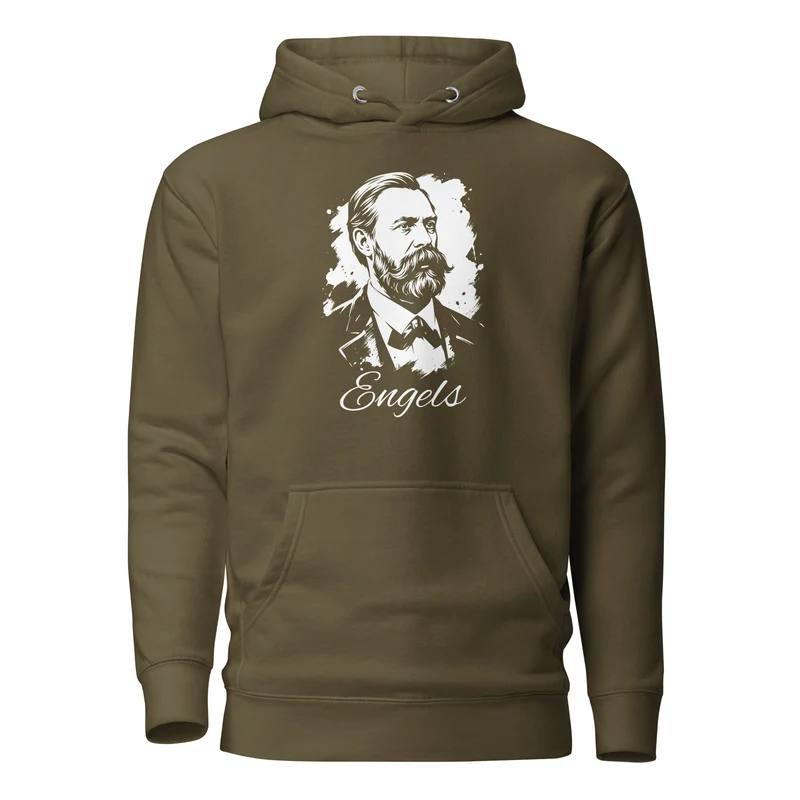 Friedrich Engels Portrait - Premium Hoodie