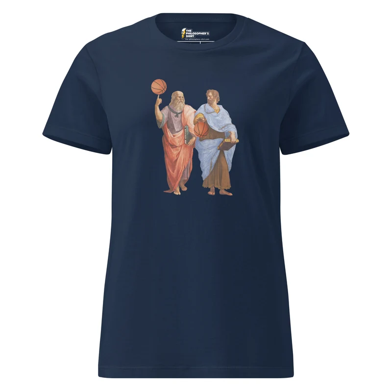 Aristotle and Plato with Basketballs - Women’s T-shirt