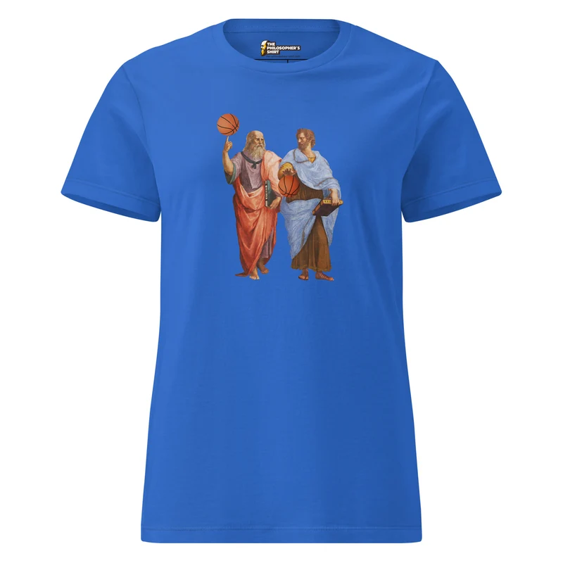 Aristotle and Plato with Basketballs - Women’s T-shirt