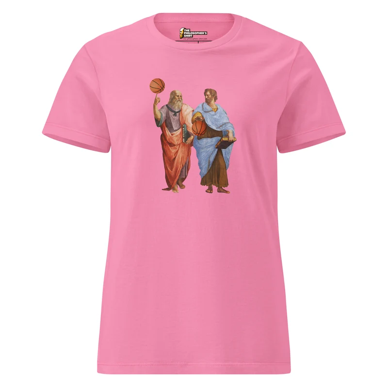 Aristotle and Plato with Basketballs - Women’s T-shirt