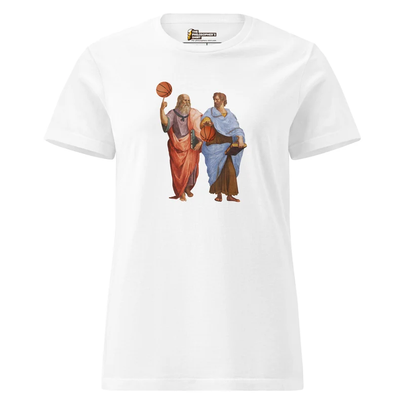 Aristotle and Plato with Basketballs - Women’s T-shirt