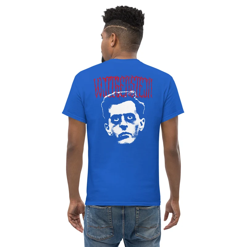 Metal Philosophers - Wittgenstein - Back Print - Unisex Classic T-Shirt