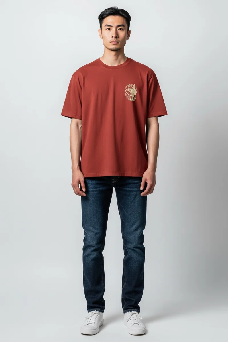 Mondfisch Unisex T-Shirt – Earthly Red