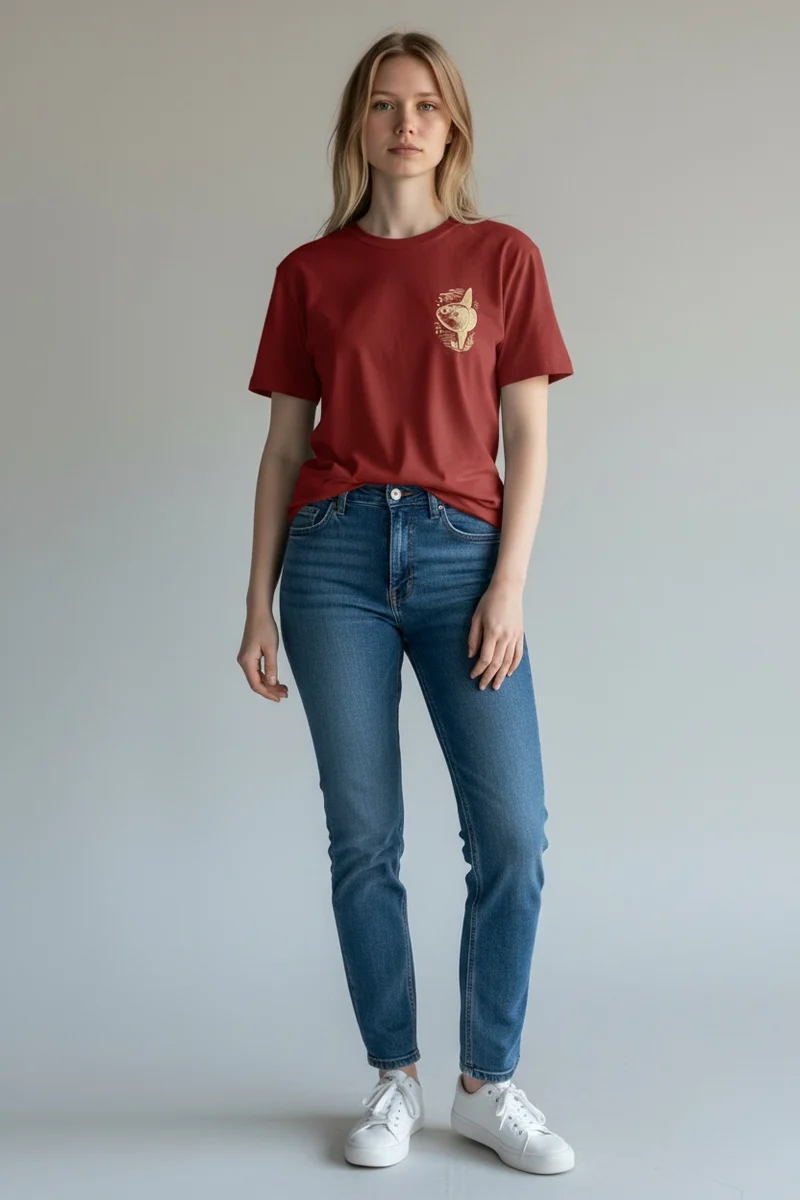 Mondfisch Unisex T-Shirt – Earthly Red