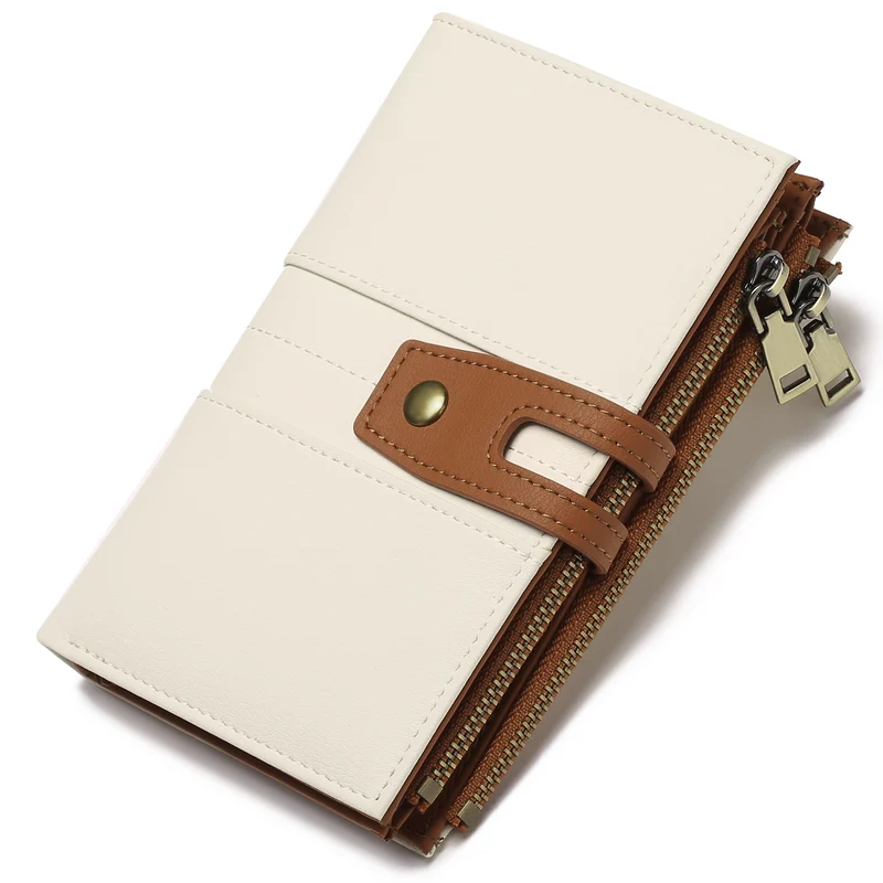 Dual-Zip Snap Long Wallet
