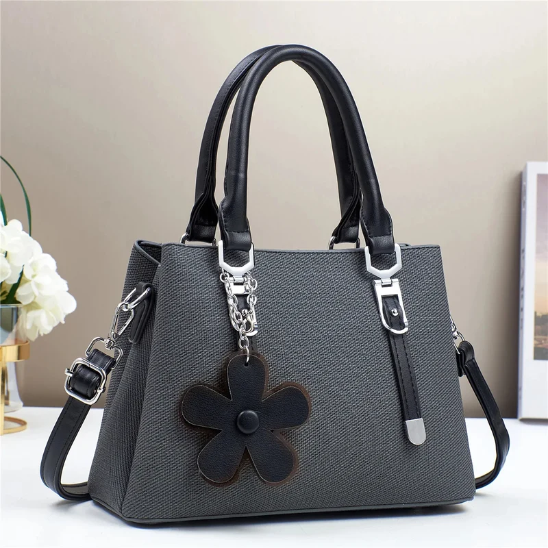 Flower Charm Crossbody Handbag