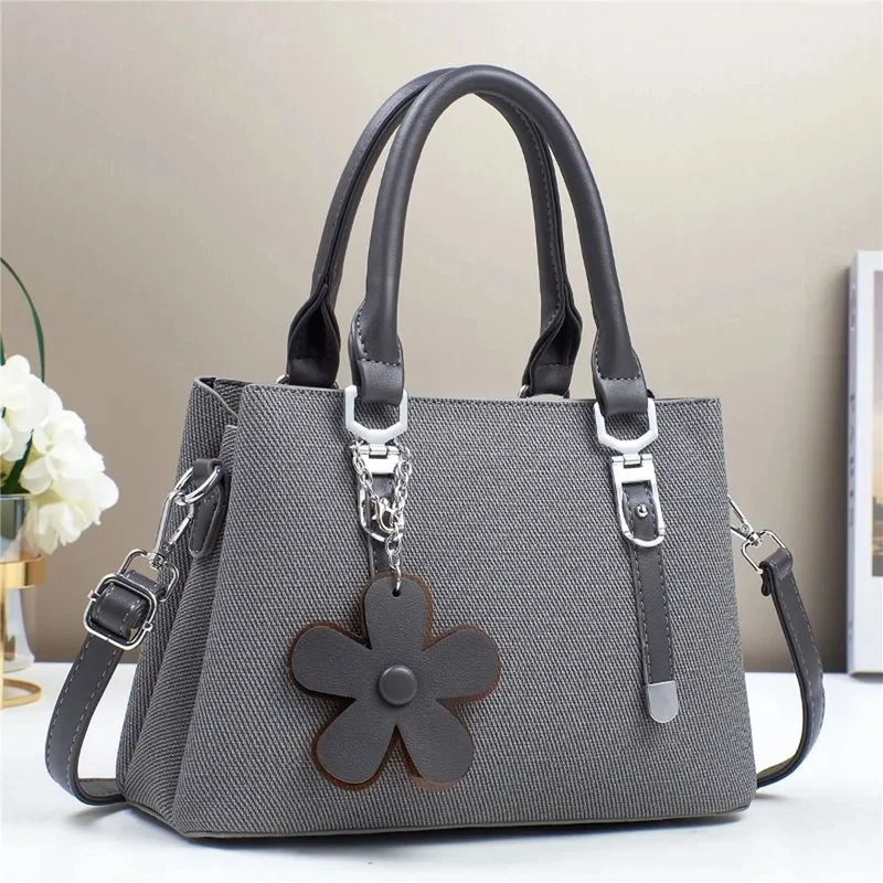Flower Charm Crossbody Handbag