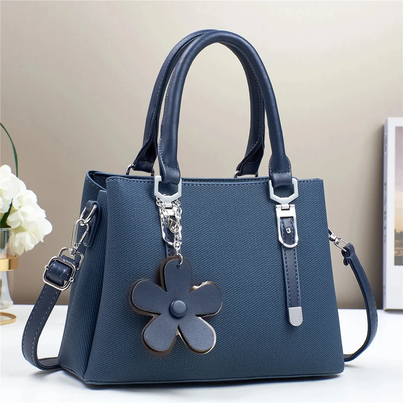 Flower Charm Crossbody Handbag