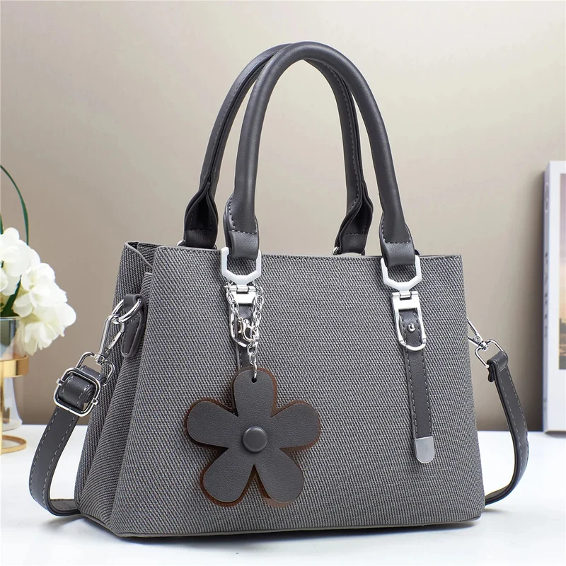 Flower Charm Crossbody Handbag