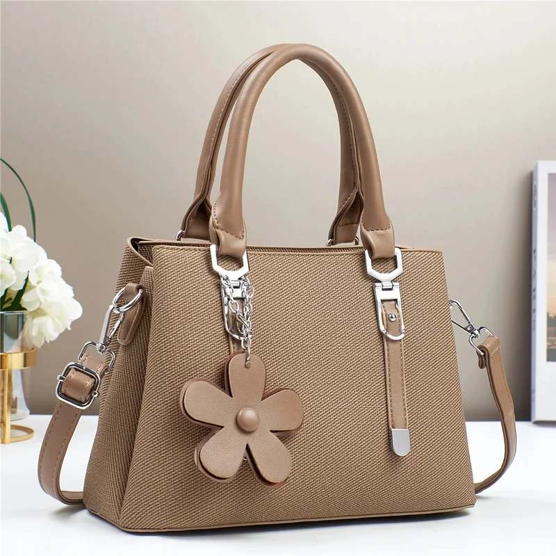 Flower Charm Crossbody Handbag