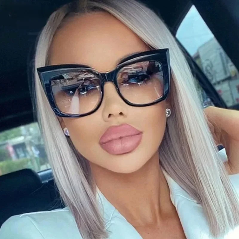 Oversized Square Cat-Eye Sunglasses