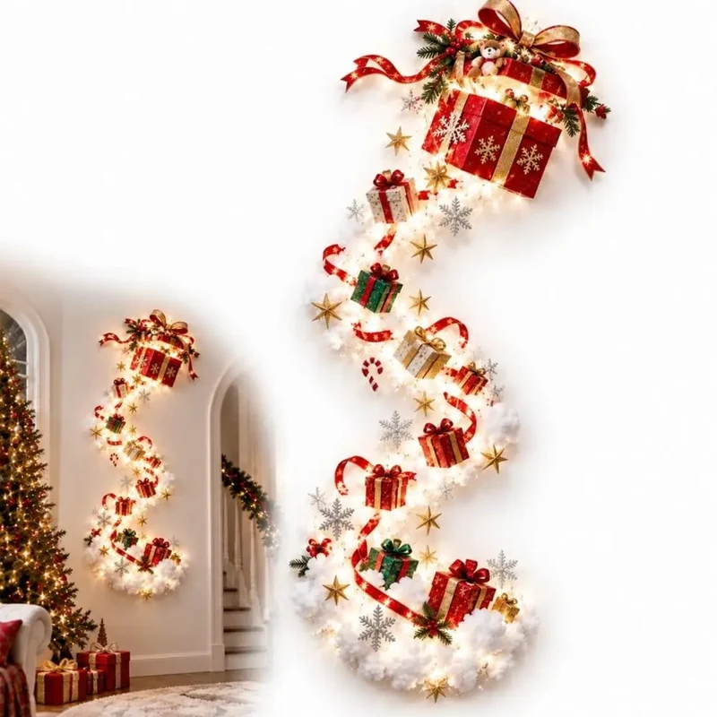 Cascading Christmas Wall Light