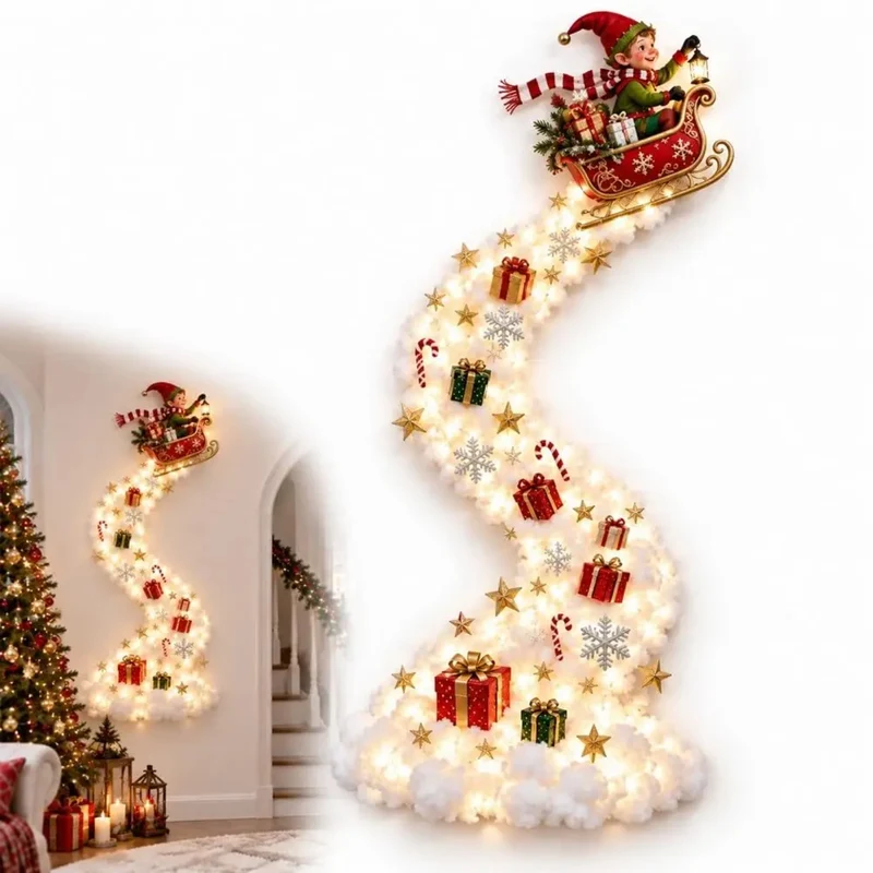 Cascading Christmas Wall Light
