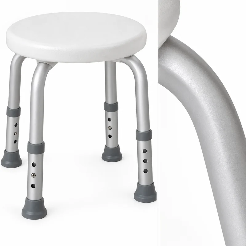 Adjustable Round Shower Stool