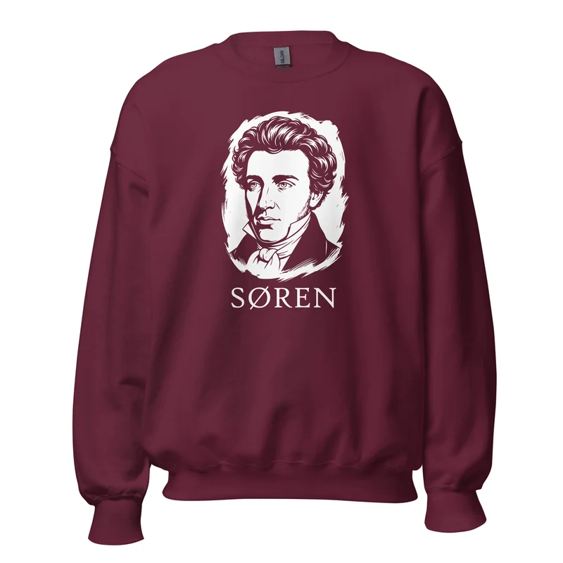 Soeren Kierkegaard Portrait - Sweatshirt