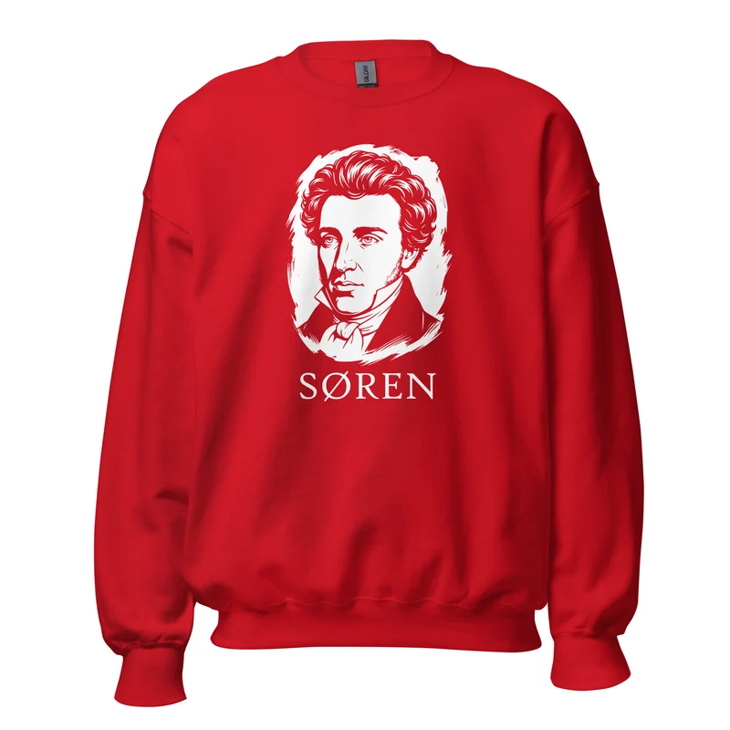Soeren Kierkegaard Portrait - Sweatshirt