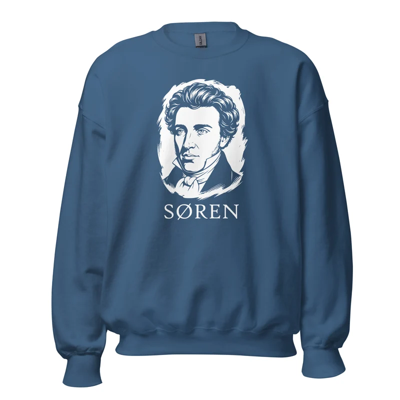 Soeren Kierkegaard Portrait - Sweatshirt